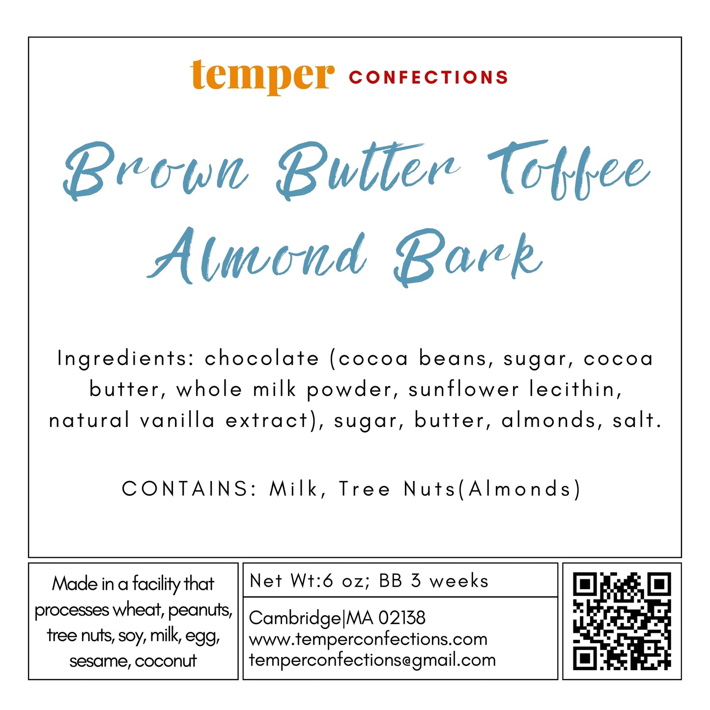Brown Butter Toffee Almond Bark