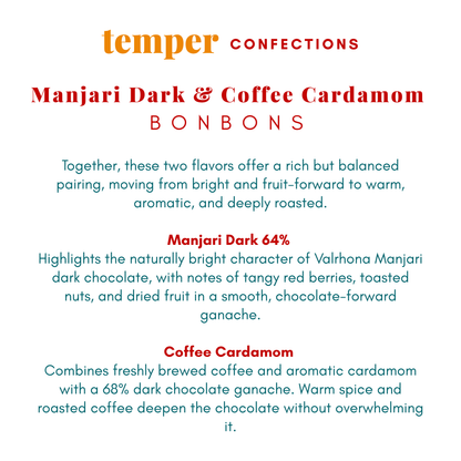 Manjari Dark & Coffee Cardamom Bonbons