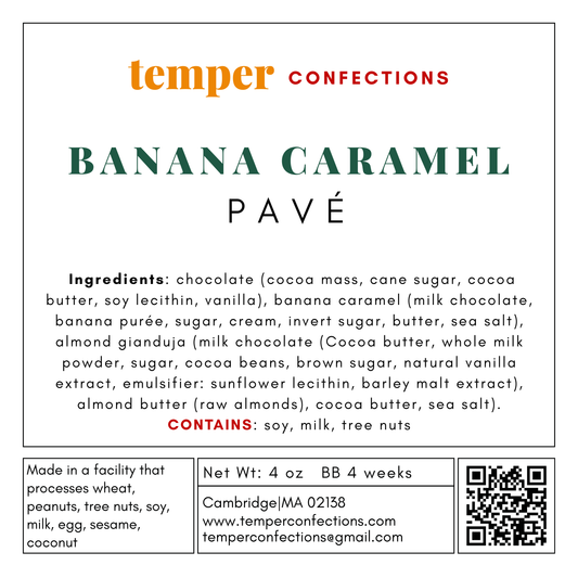 Banana Caramel Pavé