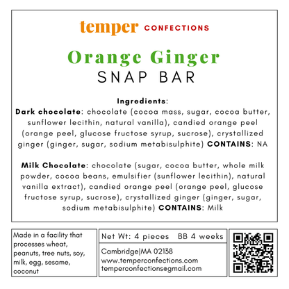 Orange Ginger Snap Bar
