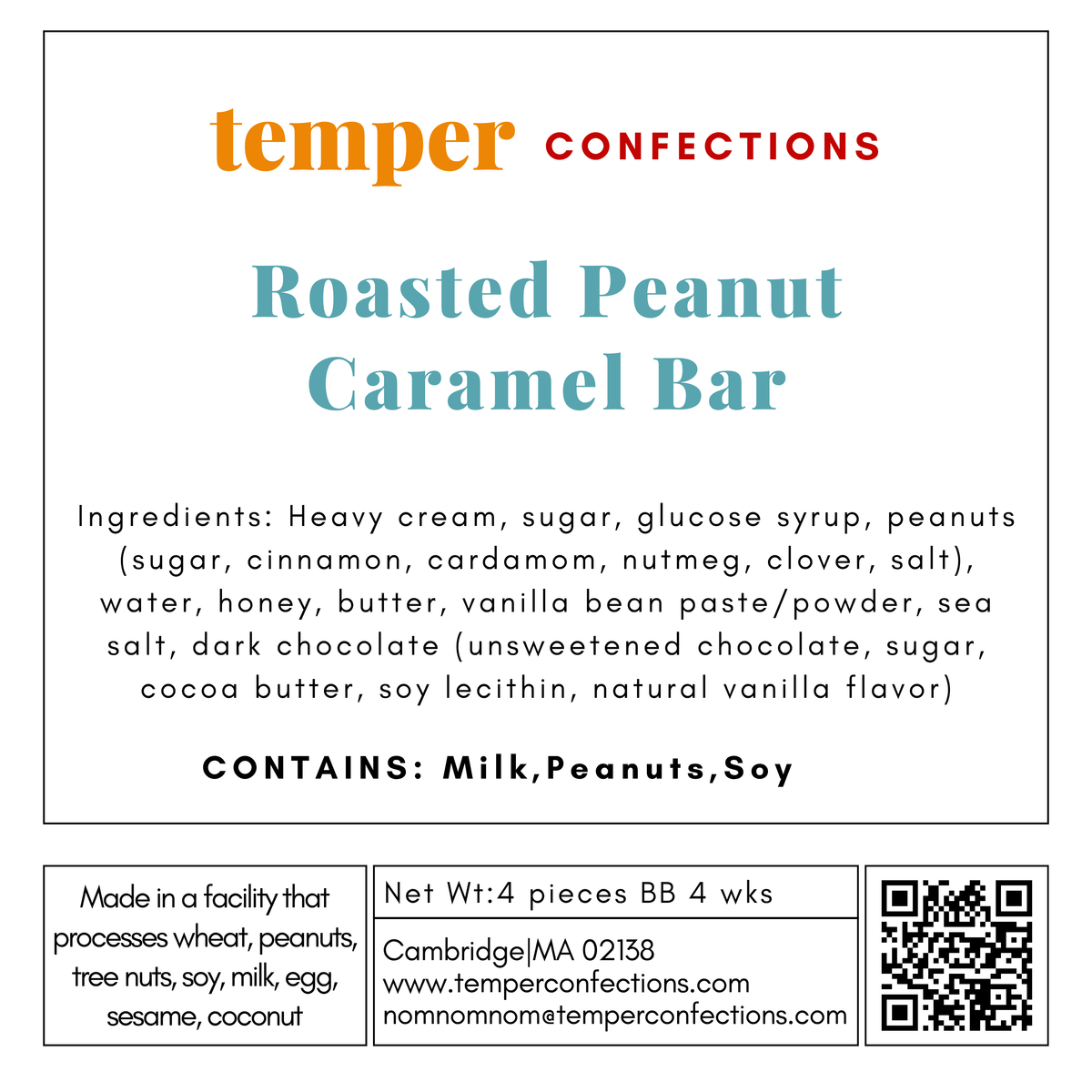 Roasted Peanut Caramel Bar