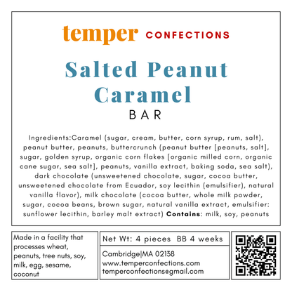 Salted Peanut Caramel Bar