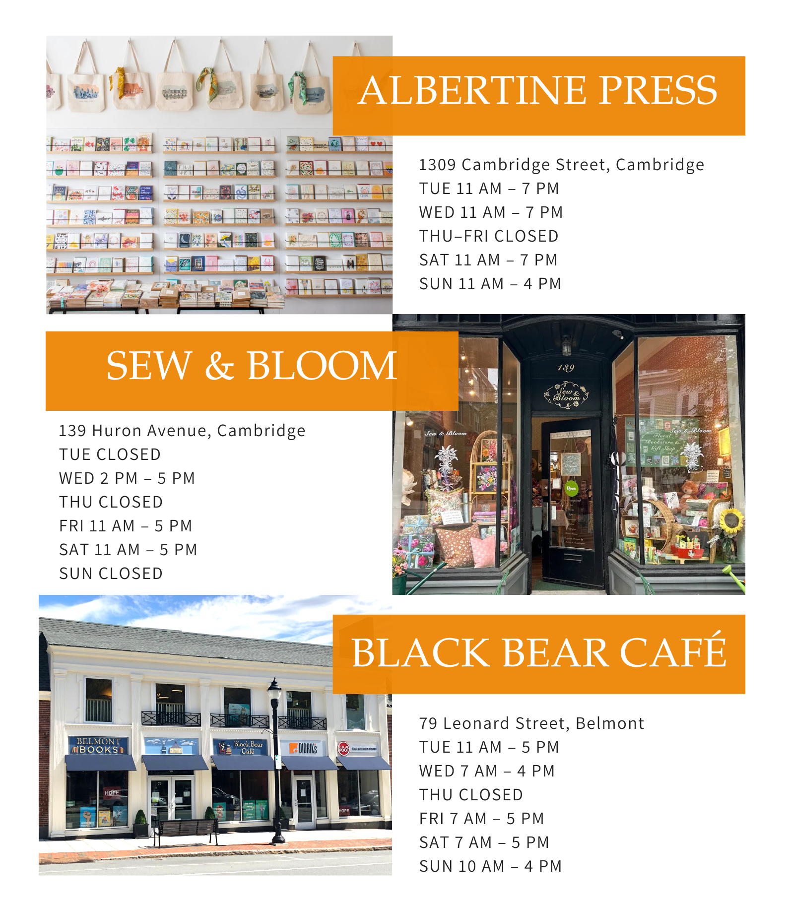 Holiday hours for pick up